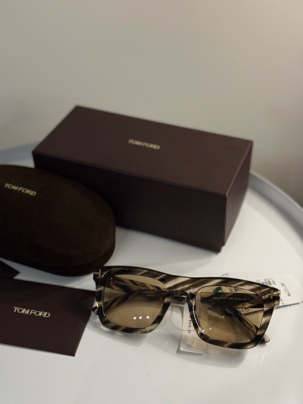 Tom Ford Sunglasses with Dark Tortoiseshell Frames (Brand New, Authentic)